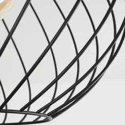 Lampes Vintages & Rétros-hofstein Plafonnier Miton Noir, 1 lumière