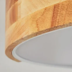 Lampes En Bois-hofstein Plafonnier Mjelstad Brun, Blanc, 2 lumières