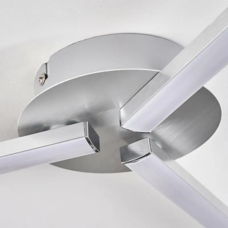 hofstein Plafonnier Mohlin LED Nickel mat, 3 lumières