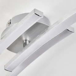 hofstein Plafonnier Mohlin LED Nickel mat, 3 lumières