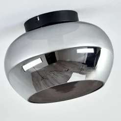 hofstein Plafonnier Molloy Chrome, Fumé, 1 lumière