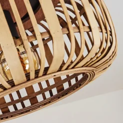 Style Boho-Chic-hofstein Plafonnier Mongolei Noir, 1 lumière