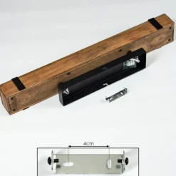 Lampes Industrielles-hofstein Plafonnier Montgomery Écru, Noir, 3 lumières