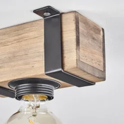 Luminaires Scandinaves-hofstein Plafonnier Montgomery Écru, Noir, 1 lumière