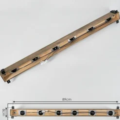 Luminaires Scandinaves-hofstein Plafonnier Montgomery Écru, Noir, 6 lumières