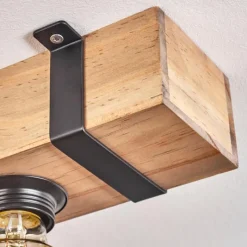 Luminaires Scandinaves-hofstein Plafonnier Montgomery Écru, Noir, 3 lumières