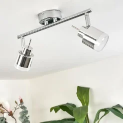 hofstein Plafonnier Morges LED Chrome, 2 lumières