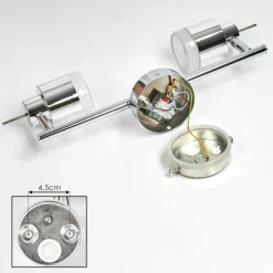 hofstein Plafonnier Morges LED Chrome, 2 lumières