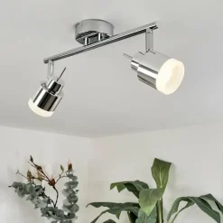 hofstein Plafonnier Morges LED Chrome, 2 lumières