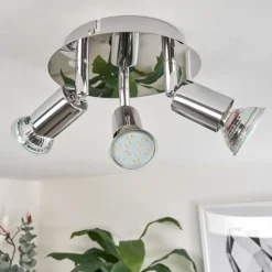 hofstein Plafonnier Morges LED Chrome, 3 lumières