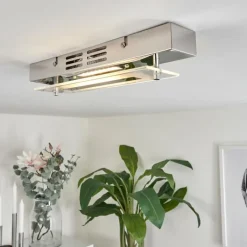 hofstein Plafonnier Morges LED Chrome, 1 lumière