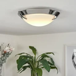 hofstein Plafonnier Morges LED Chrome, 1 lumière