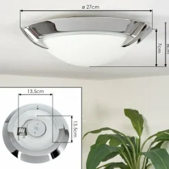 hofstein Plafonnier Morges LED Chrome, 1 lumière