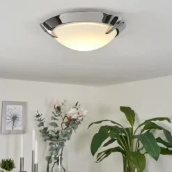 hofstein Plafonnier Morges LED Chrome, 1 lumière