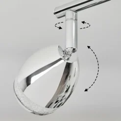 hofstein Plafonnier Morges LED Chrome, 2 lumières