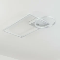 hofstein Plafonnier Moya LED Argenté, Blanc, 1 lumière