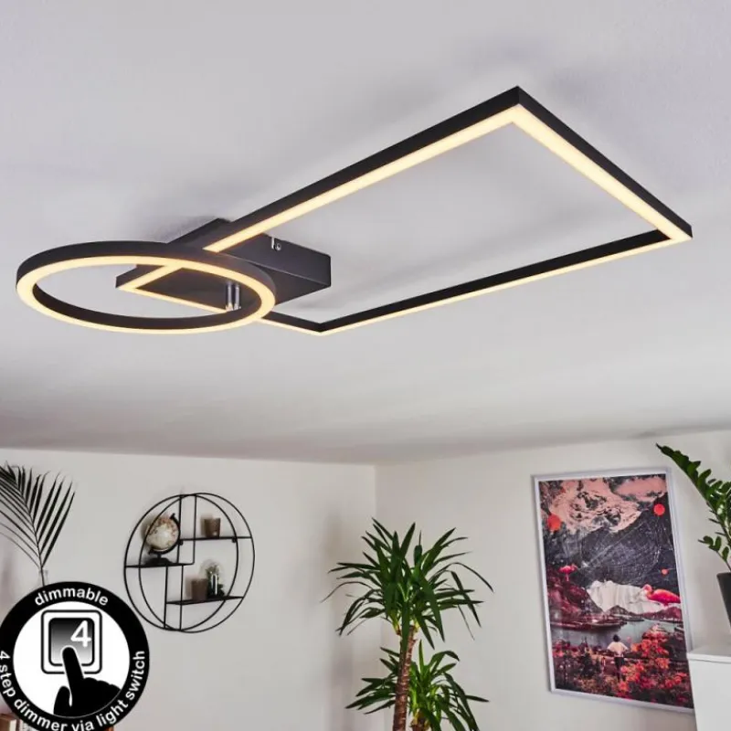 Lampe Plafonnier Moya LED Noir, 1 lumière* Éclairage Led