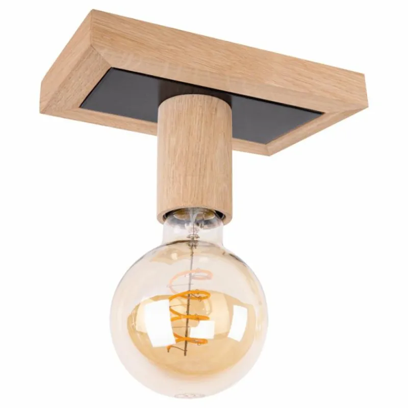 hofstein Plafonnier Mugueta Bois clair, 1 lumière