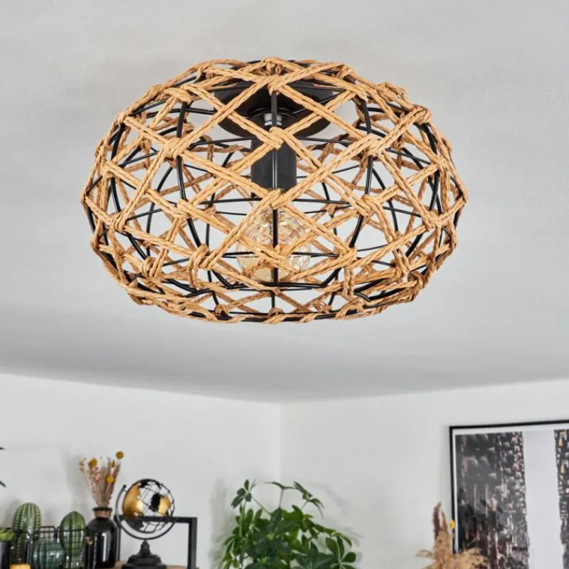 Luminaires Scandinaves-hofstein Plafonnier Mulstrand Écru, Noir, 1 lumière