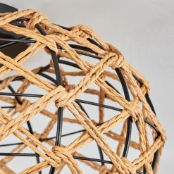 Luminaires Scandinaves-hofstein Plafonnier Mulstrand Écru, Noir, 1 lumière