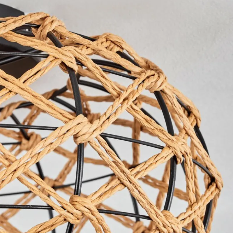 Luminaires Scandinaves-hofstein Plafonnier Mulstrand Écru, Noir, 1 lumière