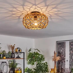 Luminaires Scandinaves-hofstein Plafonnier Mulstrand Écru, Noir, 1 lumière