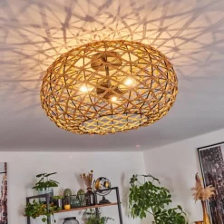 Luminaires Scandinaves-hofstein Plafonnier Mulstrand Écru, Noir, 3 lumières