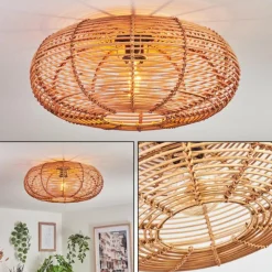 Luminaires Scandinaves-hofstein Plafonnier Mulstrand Écru, Noir, 1 lumière