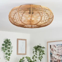 Luminaires Scandinaves-hofstein Plafonnier Mulstrand Écru, Noir, 1 lumière