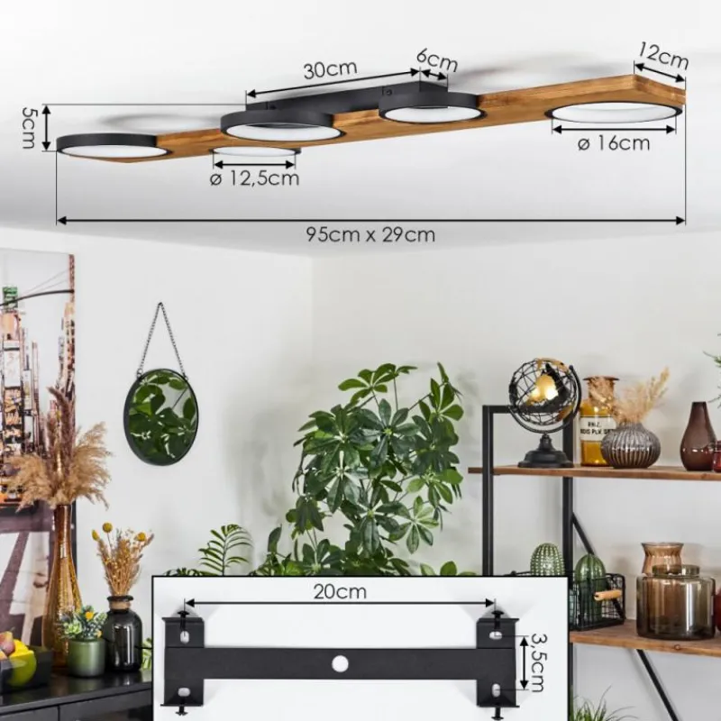 Luminaires Scandinaves-hofstein Plafonnier Musac LED Écru, 1 lumière