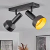 Lampes Dorées-hofstein Plafonnier Musko Noir, 2 lumières