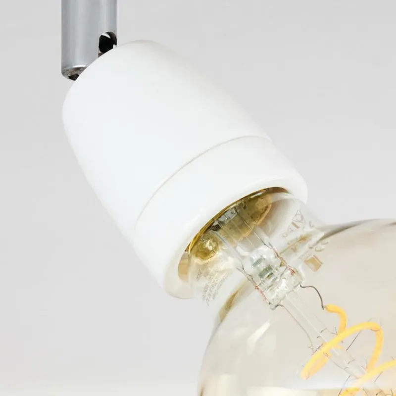 hofstein Plafonnier Musland Brun, Chrome, 4 lumières