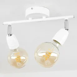 hofstein Plafonnier Musland Chrome, Blanc, 2 lumières* Spots Et Projecteurs