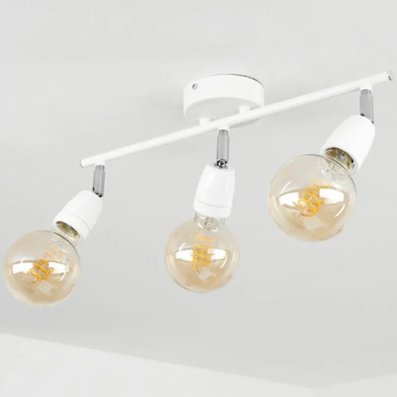 hofstein Plafonnier Musland Chrome, Blanc, 3 lumières* Spots Et Projecteurs