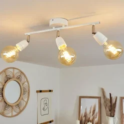 hofstein Plafonnier Musland Chrome, Blanc, 3 lumières* Spots Et Projecteurs