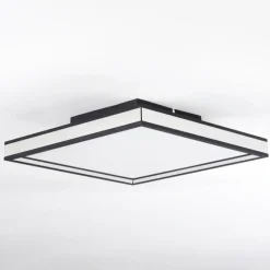 hofstein Plafonnier Nabbas LED Noir, 1 lumière