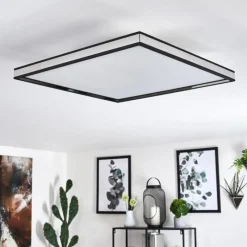 hofstein Plafonnier Nabbas LED Noir, 1 lumière