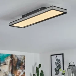 hofstein Plafonnier Nabbas LED Noir, 1 lumière