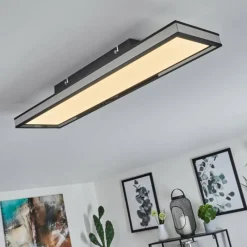 hofstein Plafonnier Nabbas LED Noir, 1 lumière