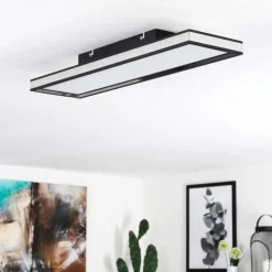 hofstein Plafonnier Nabbas LED Noir, 1 lumière