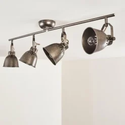 hofstein Plafonnier Nanlia Gris, Argenté, 4 lumières