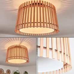 Lampes En Tissu-hofstein Plafonnier Napili Noir, 1 lumière