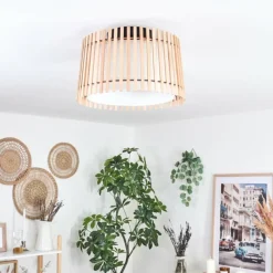 Lampes En Tissu-hofstein Plafonnier Napili Noir, 1 lumière