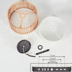 Lampes En Tissu-hofstein Plafonnier Napili Noir, 1 lumière