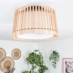 Lampes En Tissu-hofstein Plafonnier Napili Noir, 1 lumière