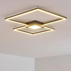 hofstein Plafonnier Narpes LED Anthracite, 1 lumière