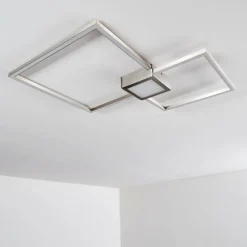 hofstein Plafonnier Narpes LED Nickel mat, 1 lumière
