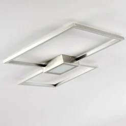hofstein Plafonnier Narpes LED Nickel mat, 1 lumière