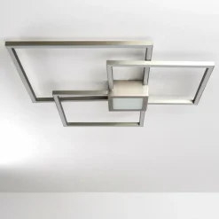 hofstein Plafonnier Narpes LED Nickel mat, 1 lumière