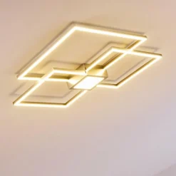 hofstein Plafonnier Narpes LED Nickel mat, 1 lumière